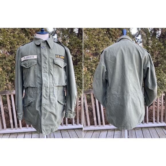 Size M U.S Army OG-107 M-51 1958 Field Jacket Vintage 50s - Picture 1 of 4